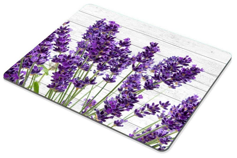 Smooffly Office Mouse Pad Custom,Retro Style Purple Lavender Flowers on Vintage Wood Background Personality Desings Gaming Mouse Pad 9.5 X 7.9 Inch (240mmX200mmX3mm) - Image 4